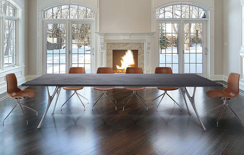 Family room with outside view